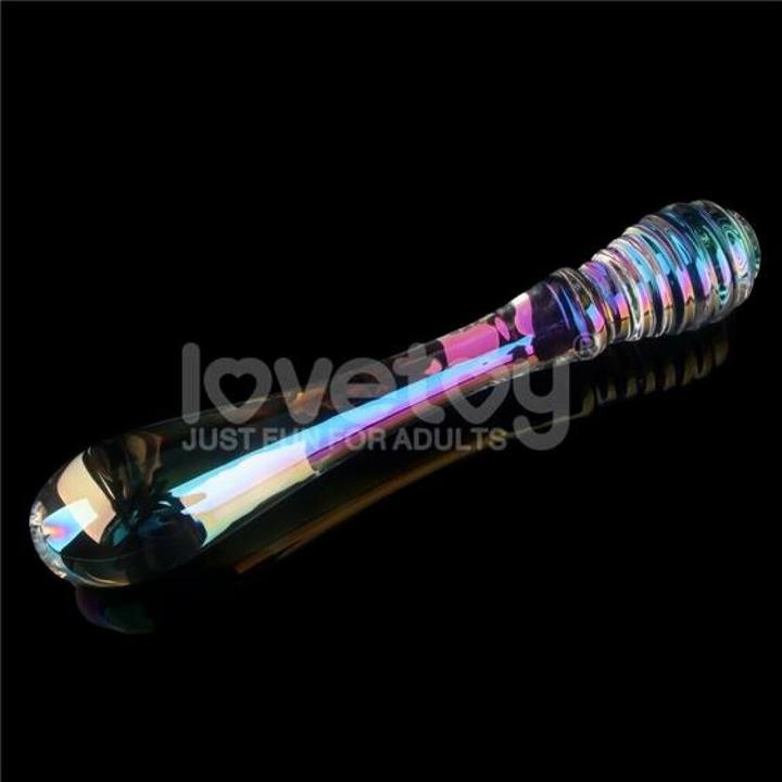 Actual product image Love Toy LoveToy Twilight Gleam Glas Dildo Twin Pleasures