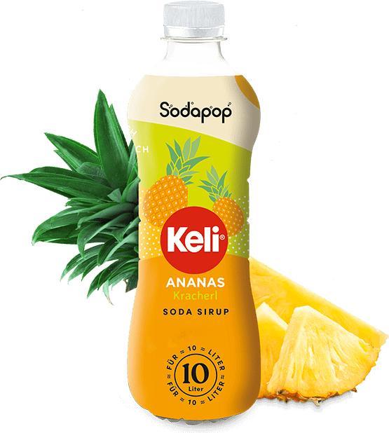Mysodapop Sodapop Beverage Syrup KELI Pineapple Syrup