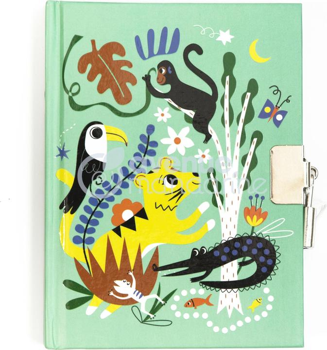 Image du produit Avenue Mandarine Journal intime, Jungle - (11 x 14 cm, À rayures, Couverture rigide)