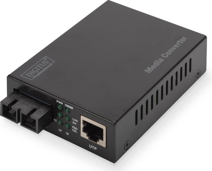 Digitus Convertisseur de média Gigabit 10/100/1000Base-TX vers 1000Base-SX Alimentation incluse SC femelle