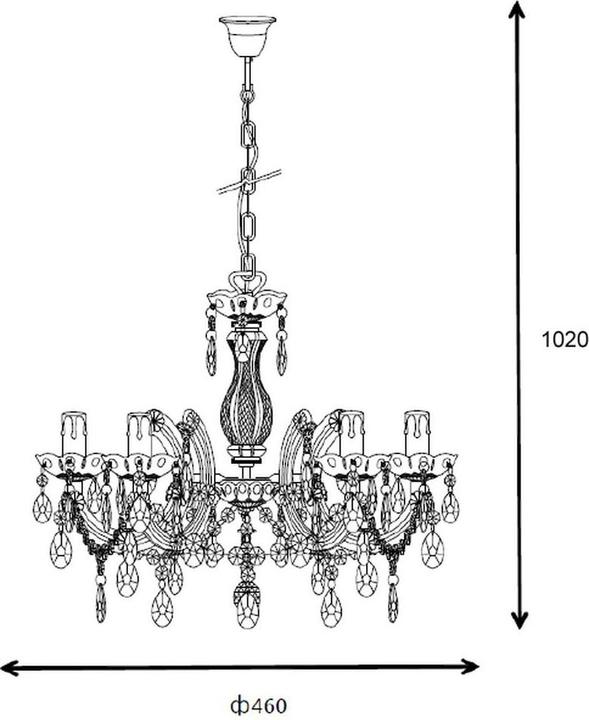 Actual product image Lucide Arabesque (46 cm)