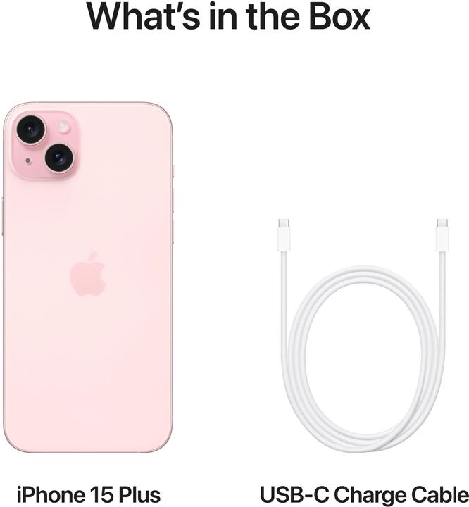 Image du produit Apple iPhone 15 Plus (128 Go, Pink, 6.70", SIM + eSIM, 48 Mpx, 5G)