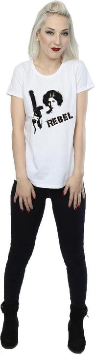 Actual product image Star Wars Womens/Ladies Princess Leia Rebel Cotton T-Shirt (M)