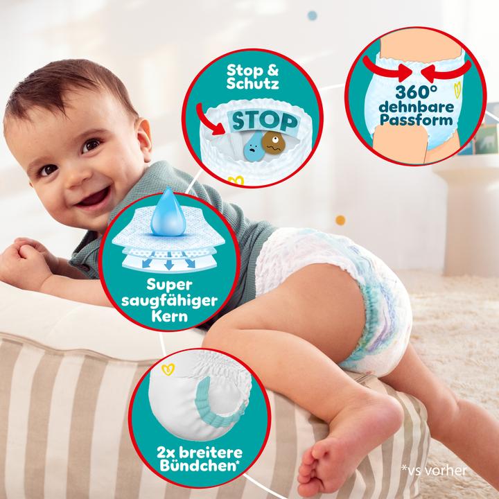 Actual product image Pampers Baby-Dry Pants (Size 6, Half month box, 74 Piece)