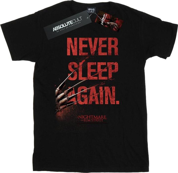 Actual product image Absolute Cult Womens/Ladies Never Sleep Again Cotton Boyfriend T-Shirt (S)