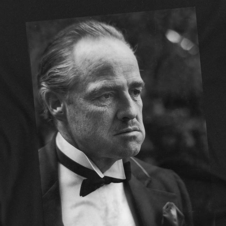 Actual product image The Godfather Mens Don Vito Corleone Photograph T-Shirt (S)