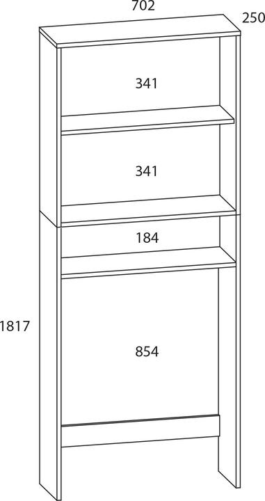 Nutritional values and ingredients VCM Wooden Washing Machine Cabinet Overmount Lona