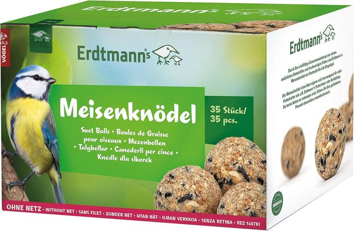 Erdtmann 35 fagottini di cinciallegra senza rete in una scatola (35 x, 3.30 kg)