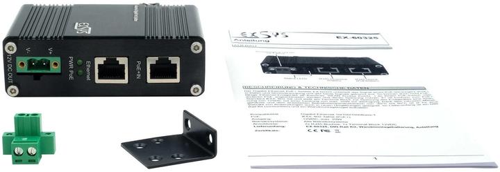Immagine prodotto Exsys Splitter industriale PoE+ Gigabit 20W (Splitter PoE)
