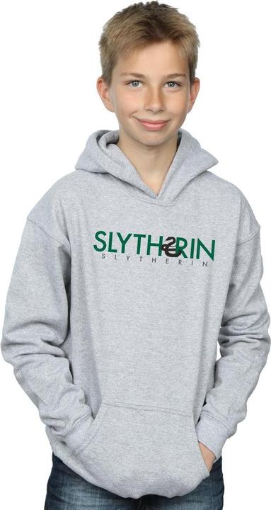Actual product image Boys Slytherin Text Hoodie (140, 146)