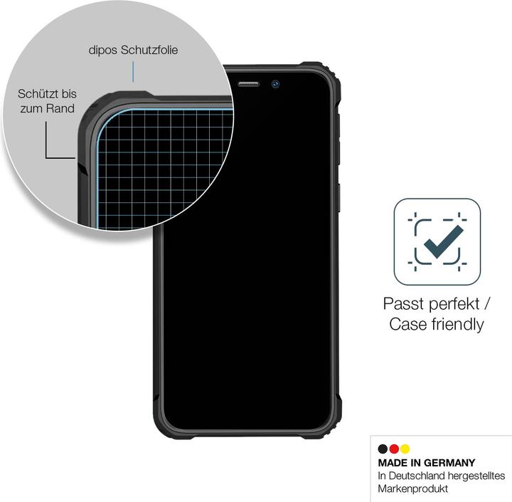 Actual product image Dipos Anti-Shock Screen Protector Matte (1 Piece, Oukitel WP2)