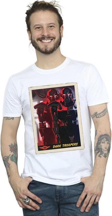 Actual product image Star Wars Mens The Mandalorian Dark Troopers T-Shirt (4XL)