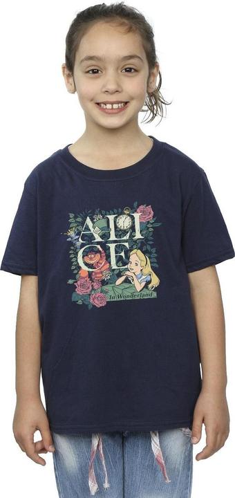 Immagine prodotto Disney Girls Alice In Wonderland Leafy Garden Maglietta in cotone (140, 146)