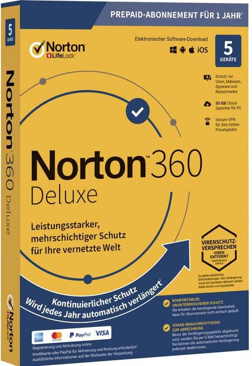 Image du produit Norton 360 Deluxe (5 Utilisateur, 12 mois)