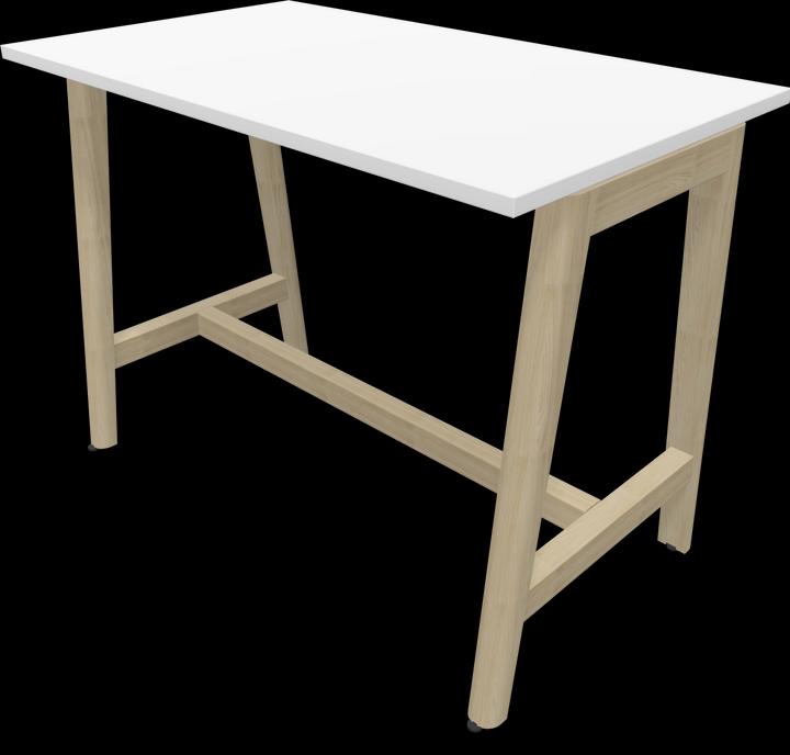 Ash natural light grey stained, White