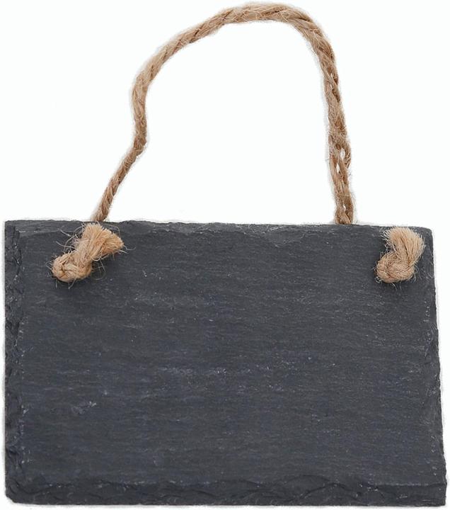 Produktbild Novaliv Schiefertafel zum Aufhängen mit Juteband Memotafel Kreidetafel Wandeko (1, 8 cm Tafel) (Wandtafel, 12 x 8 cm)