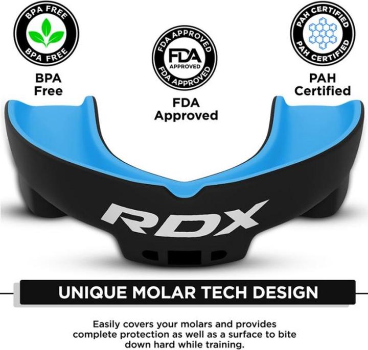 Immagine prodotto Rdx Gel Gum Shield Mouth Guard Blu (Taglia unica)