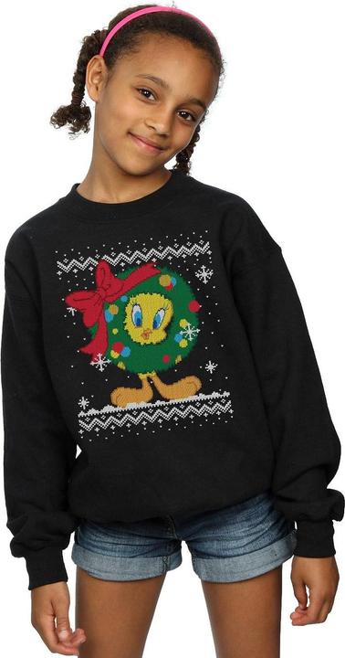 Immagine prodotto Looney Tunes Tweety Pie Christmas Fair Isle Felpa Ragazze (152, 158)