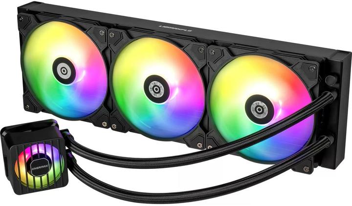 Produktbild Enermax LIQMAXFLO 420mm CPU AIO Flüssigkeitskühler - Xtreme Doppelkammerpumpe- VRM Wasserblock ARGB
