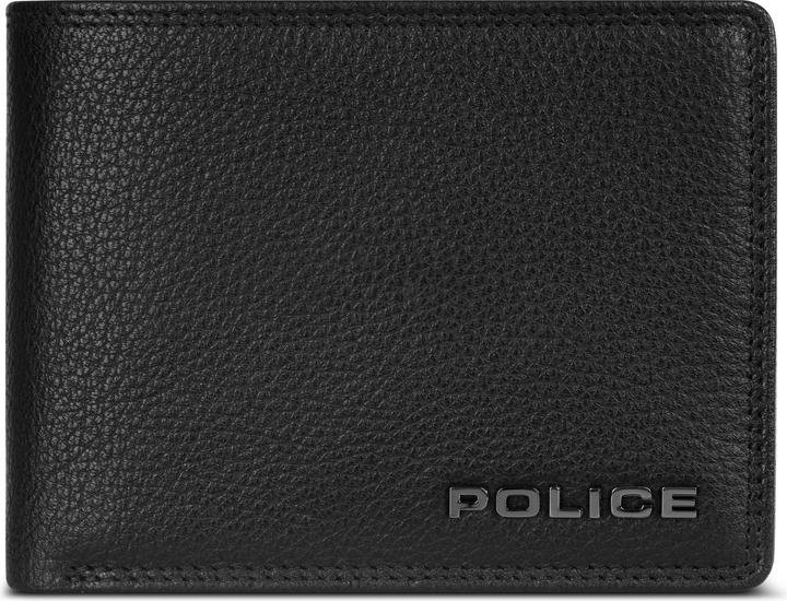 Image du produit Police Geldbörse RFID Leder 12 cm ausklappbar mit Reissverschlussfach