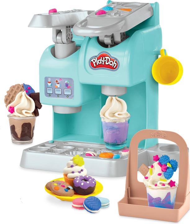 Productafbeelding Play-Doh Kitchen Creations Kneedplezier Café, Café speelset met 20 accessoires en 8 blikken