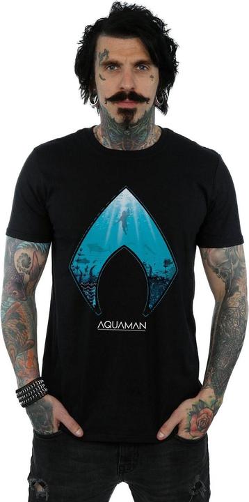 Actual product image Mens Aquaman Ocean Logo T-Shirt (S)