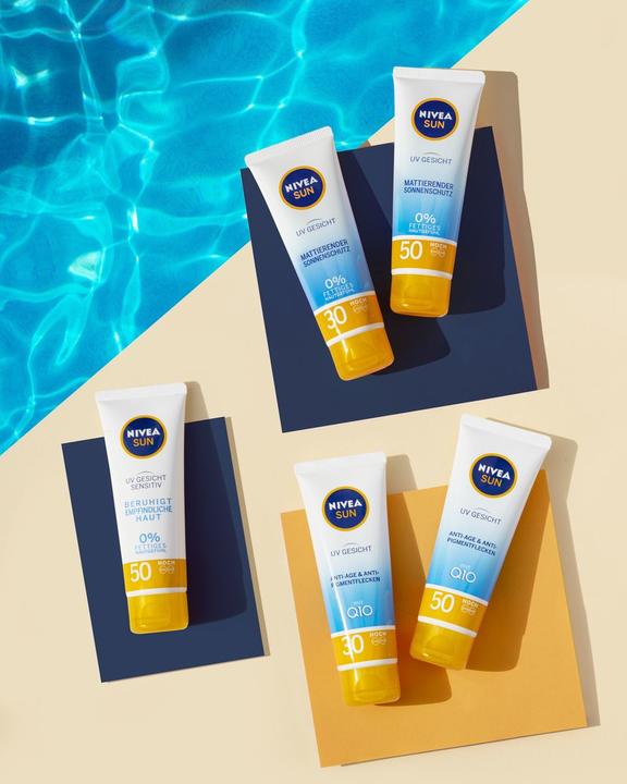 Produktbild NIVEA Sun, Gesichtscreme, beruhigt Reizungen, SPF 50+, 50 ml (Sonnencreme, SPF 50, 50 ml)