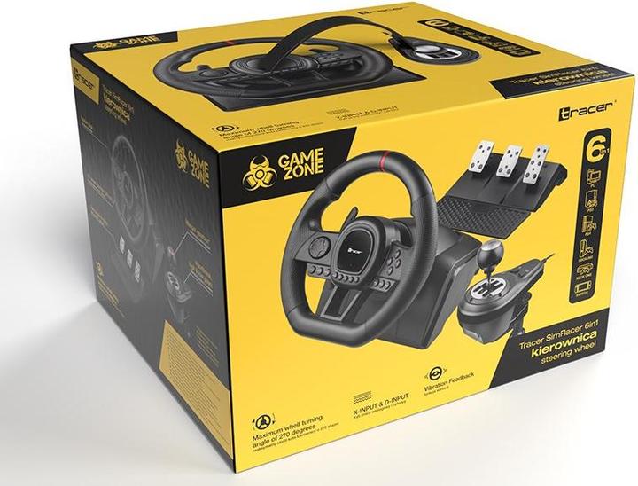 Produktbild Tracer SimRacer Manual Gearbox 6in1 (PS4, PC, PS3, Xbox One X, Xbox One S)