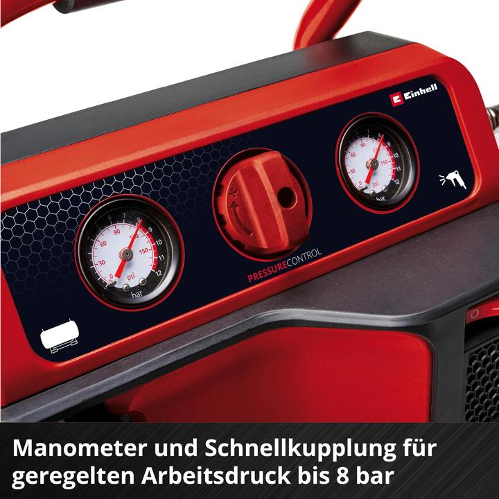 Produktbild Einhell Akku-Kompressor TE-AC 18/75 Li OF-Solo (8 Bar, 5 l)
