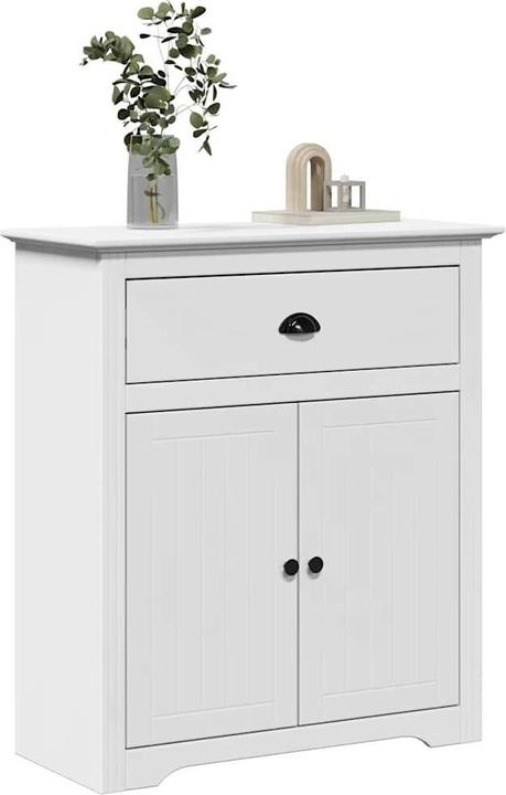 Image du produit VidaXL Armoire d'entrée BODO Blanc 80x35x90 cm Meuble d'entrée Armoire de salon (80 x 35 x 90 cm)