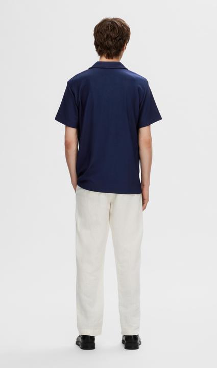 Image du produit Selected Homme Chemise à col cubain côtelé et à manches courtes (S)