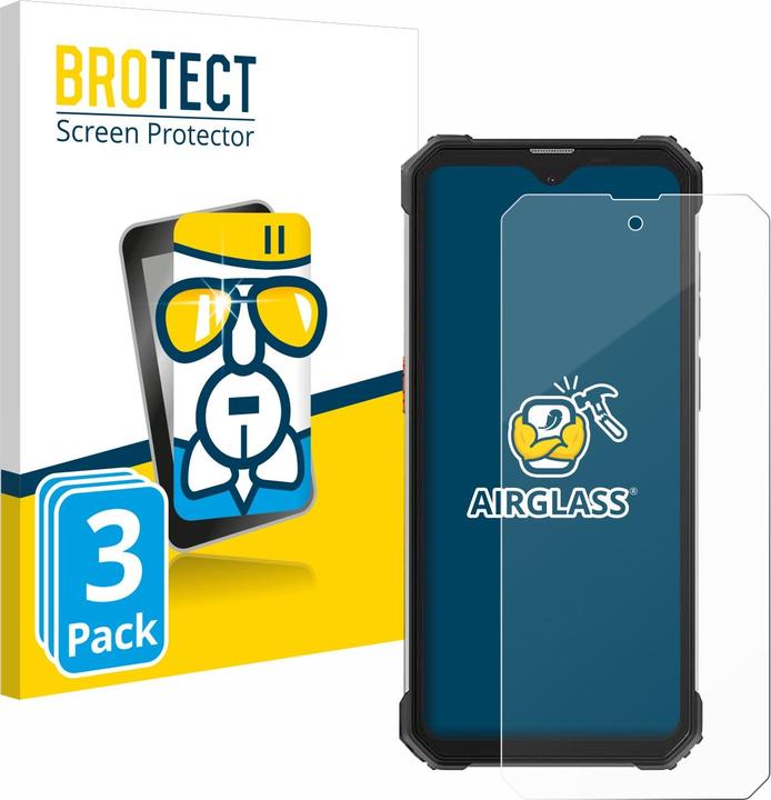 Actual product image BROTECT AirGlass Glass (3 Piece, Blackview BV8900)