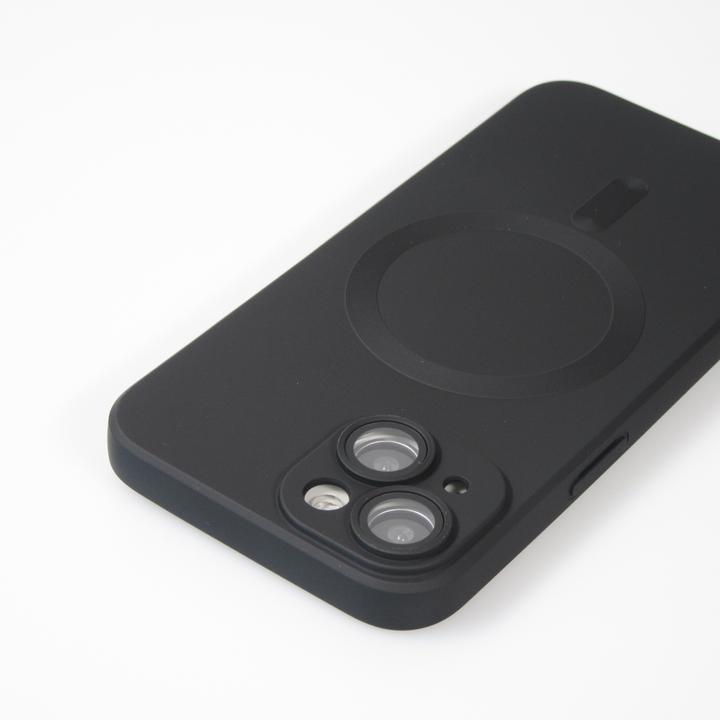 Produktbild PhoneLook Hülle Gummi weich mit Kameraschutzglas MagSafe (Apple iPhone 15)