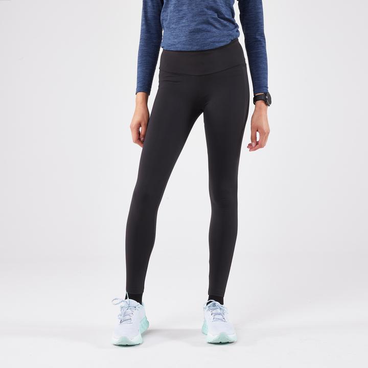 Produktbild Kiprun Lauftights lang Damen - Run 500 Warm schwarz (W26/L30)