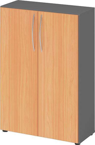 Actual product image Hammerbacher Wardrobe 3OH 34.6cm deep BM graphite/beech