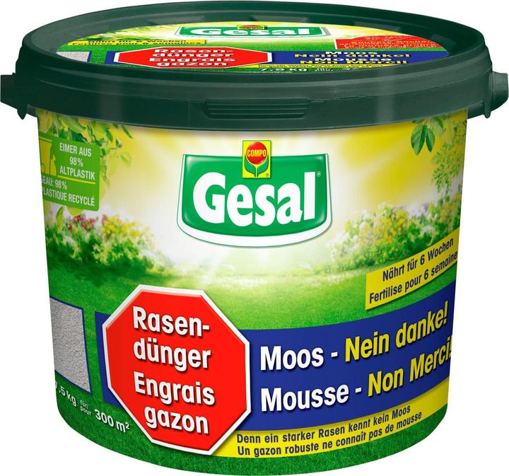 Immagine prodotto Gesal Concime per tappeti erbosi Muschio-No grazie! (7.50 kg)