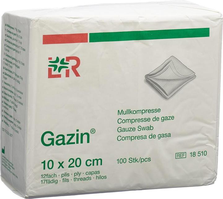 Immagine prodotto Gazin Mullkompressen 10x20cm 12-fach/17 fädig mit RK