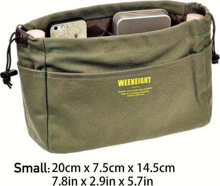 Produktbild Only-Bags.Store Minimalistische Casual Storage Organizer, vielseitige Drawstring Insert Pouch für Tote