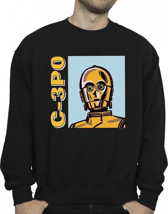 Immagine prodotto Star Wars C3PO Line Art Felpa Uomo (XXL)