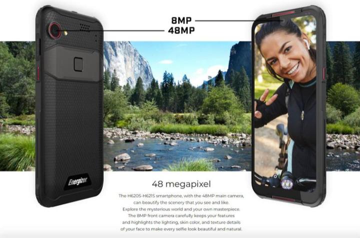 Actual product image Energizer H620S 4G BLACK IP69 (64 GB, Black, 6.20", Hybrid Dual SIM, 48 Mpx, 4G)