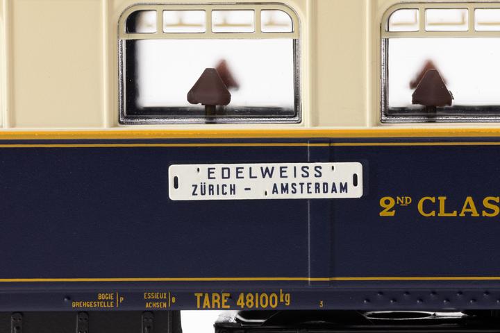 Actual product image Rivarossi CIWL 3-parts. Set Edelweiss Pullman Express DD3 VPC Fleche d Or + VP Étoile du Nord Ep. II