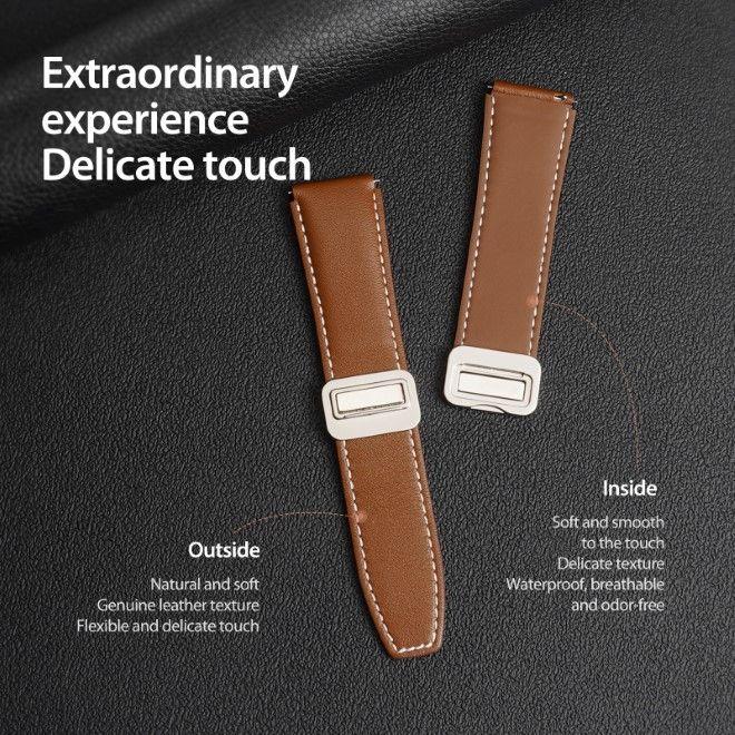 Image du produit Dux Ducis YA Series Bracelet en cuir véritable (22 mm, Cuir véritable)