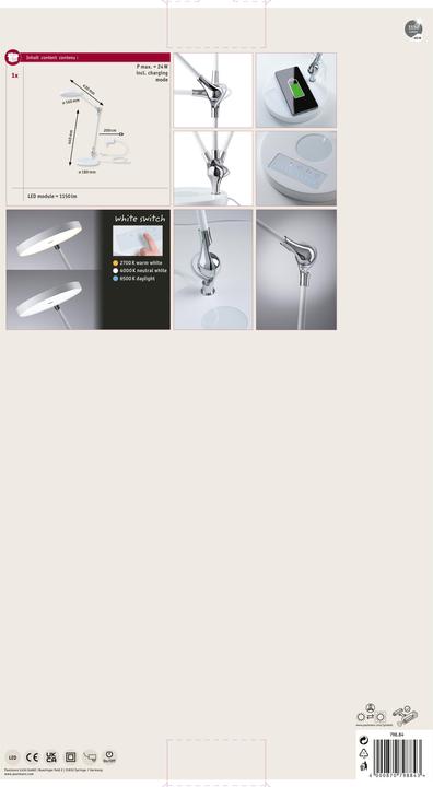 Actual product image Paulmann Numis incl. wireless charging (1150 lm)