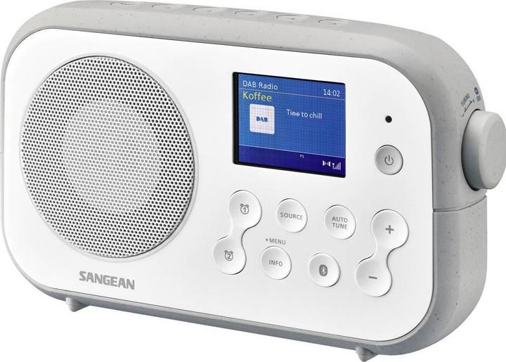 Actual product image Sangean DPR-42BT WHITE-GREY (DAB+, FM, Bluetooth)