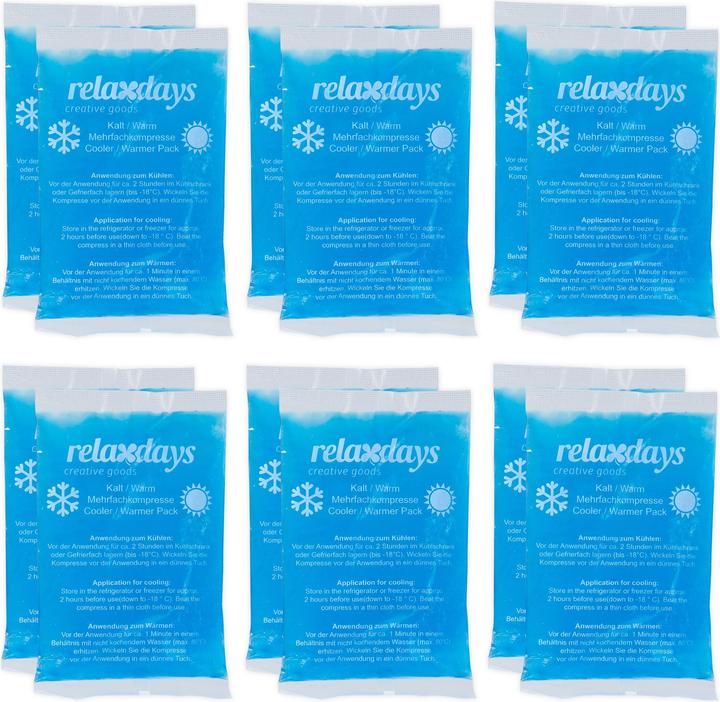Nutritional values and ingredients Relaxdays 12x cooling pad (12 x, 1230 g)
