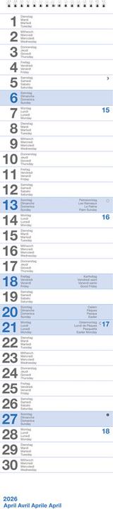 Produktbild Biella Wandkalender (12 x 54.5 cm, Kein Einband)