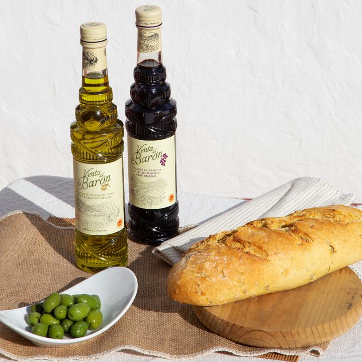Actual product image Venta del Barón PX Vinegar 500ML + Extra Virgin Olive Oil 500ML (1000 ml)