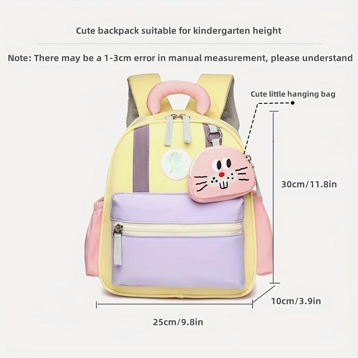 Actual product image Only-Bags.Store Charming children's backpack: lightweight, adjustable and hand-washable - perfect for children aged