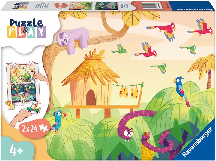 Actual product image Ravensburger Kinderpuzzle Puzzle&Play - 2x24 Teile Puzzle für Kinder ab 4 Jahre (24 pieces)
