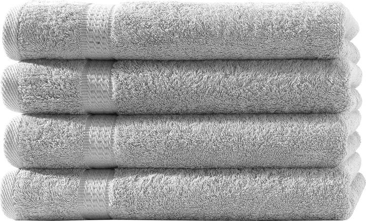 Casativo 4er-Set Handtücher silber (50 x 100 cm)